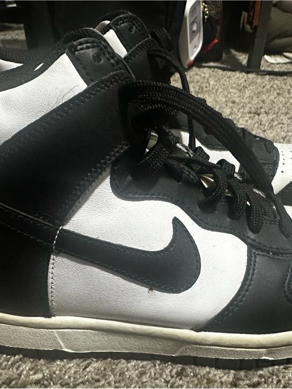 Nike Black/White mid-Top Sneakers- panda dunks